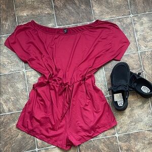 SHEIN Red Jumpsuit